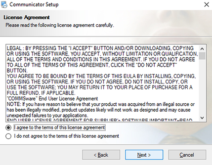 Accept EULA