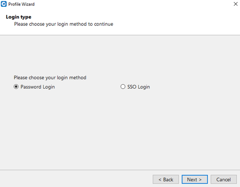 Select Password Login