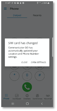 Communicator GO 7 Dialpad