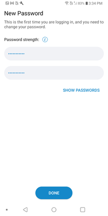 Communicator GO 7 password change